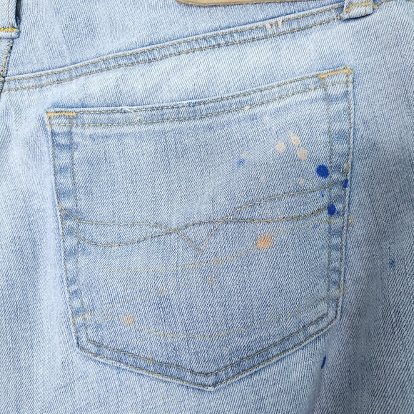 POLO RALPH LAUREN Women's Tompkins Skinny Crop Paint Splatter Jeans Size 29 - Picture 13 of 16